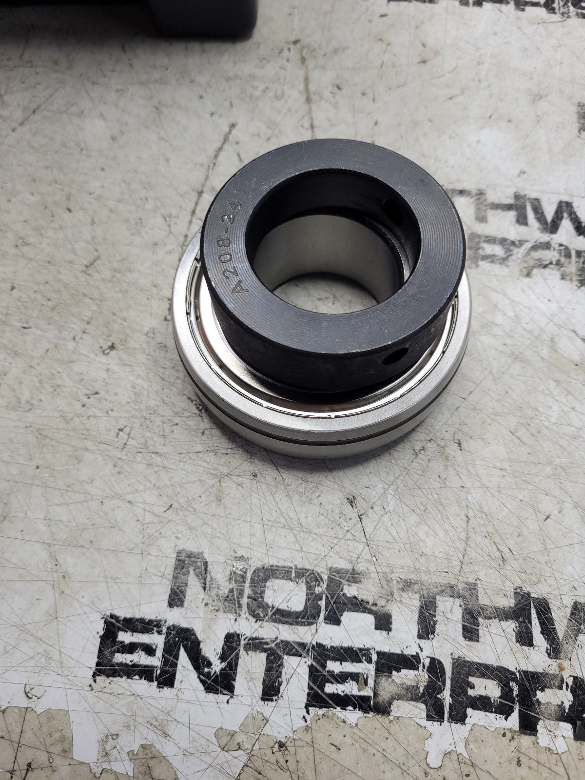 Westward SA208-24G Ball Insert Bearing BEISA208-24G 1-1/2 in Bore Diam., 3.1496