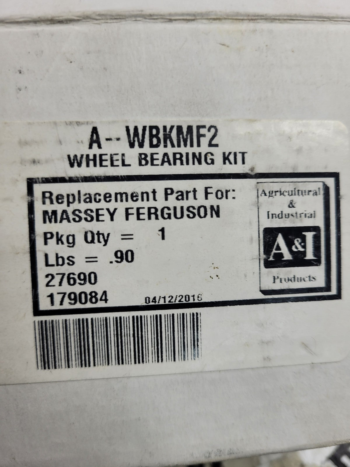 A-WBKMF2 A&I WHEEL BEARING KIT