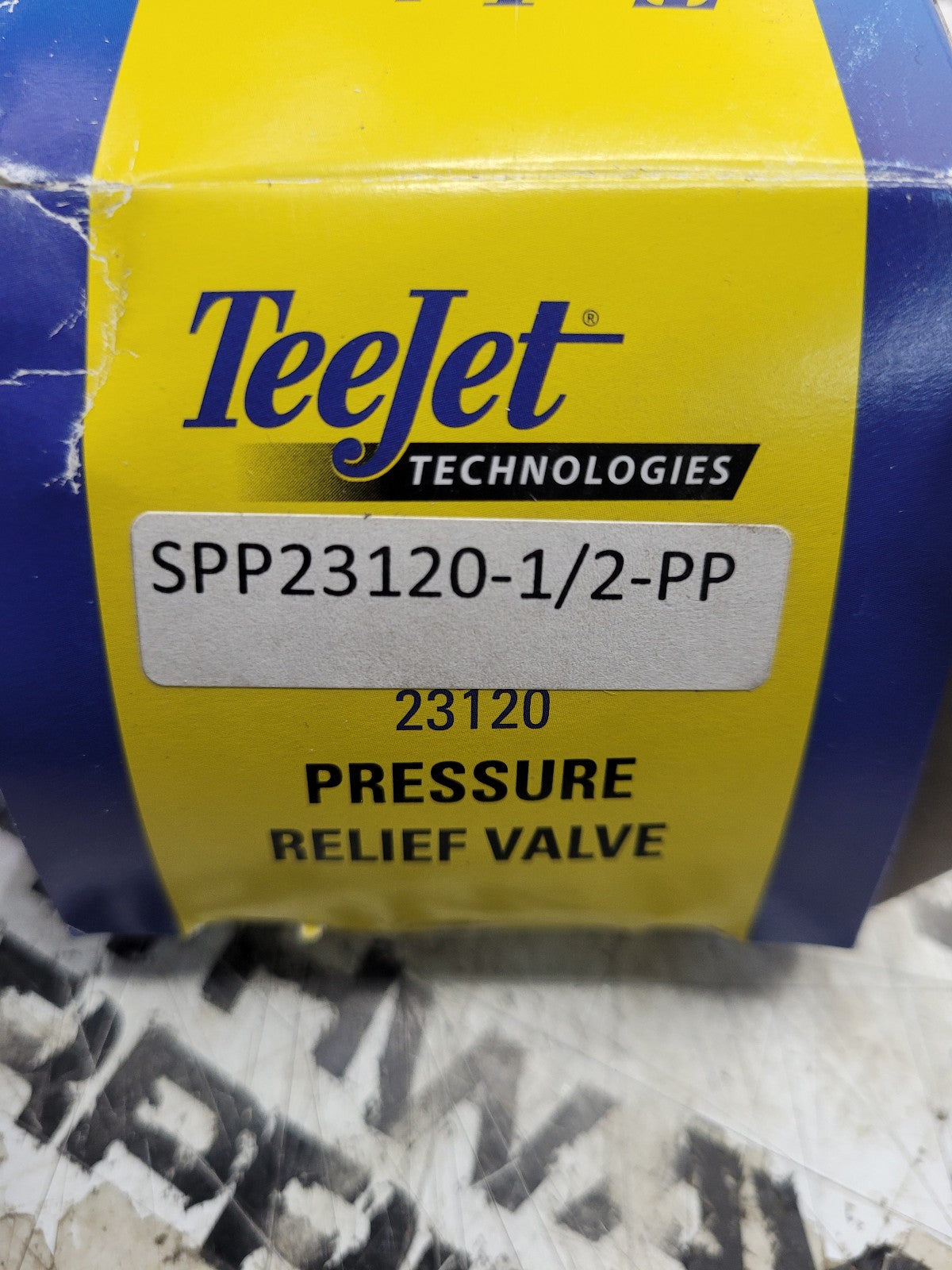 SPP23120-1/2-PP RELIEF VALVE TEE JET