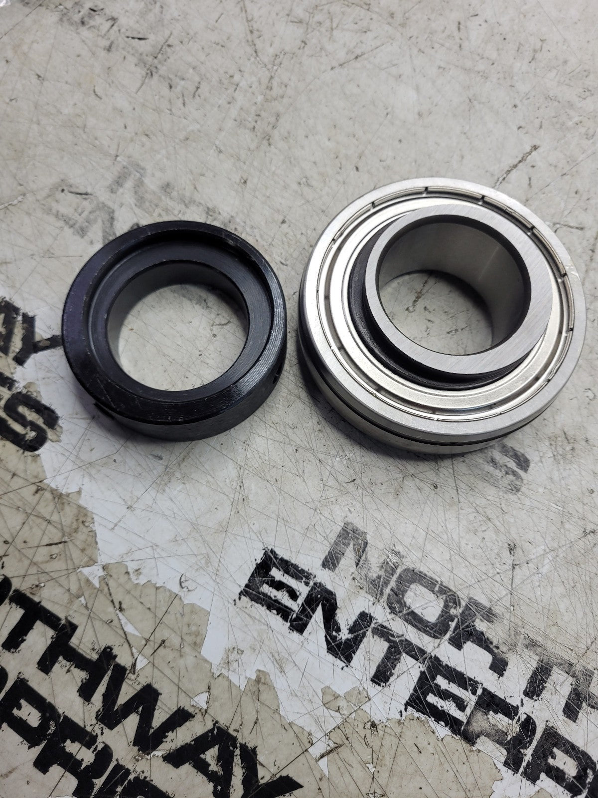 SA208-24G Ball Insert Bearing - Straight Bore, 1-1/2 in Bore Diam., 3.1496 in