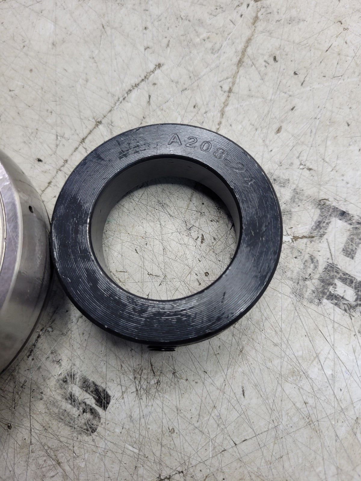 SA208-24G Ball Insert Bearing - Straight Bore, 1-1/2 in Bore Diam., 3.1496 in