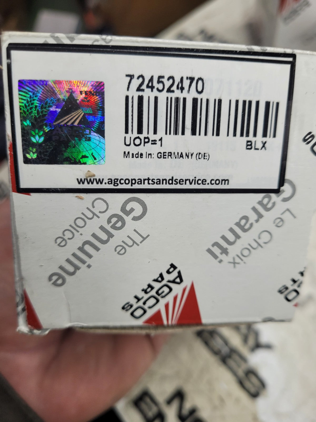 NEW 72452470 AGCO SOLENOID VALVE