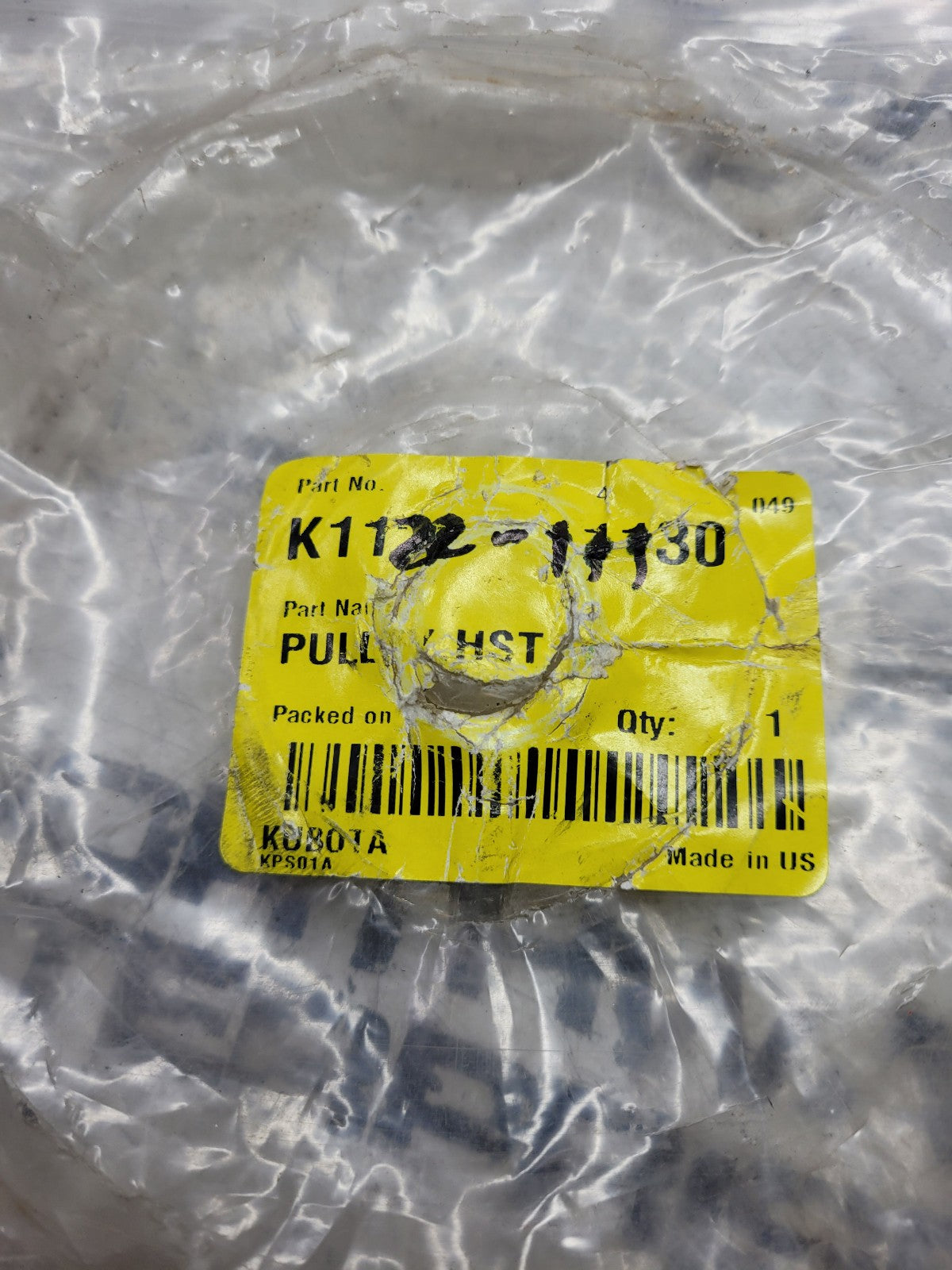Kubota K1122-11130 PULLEY NEW