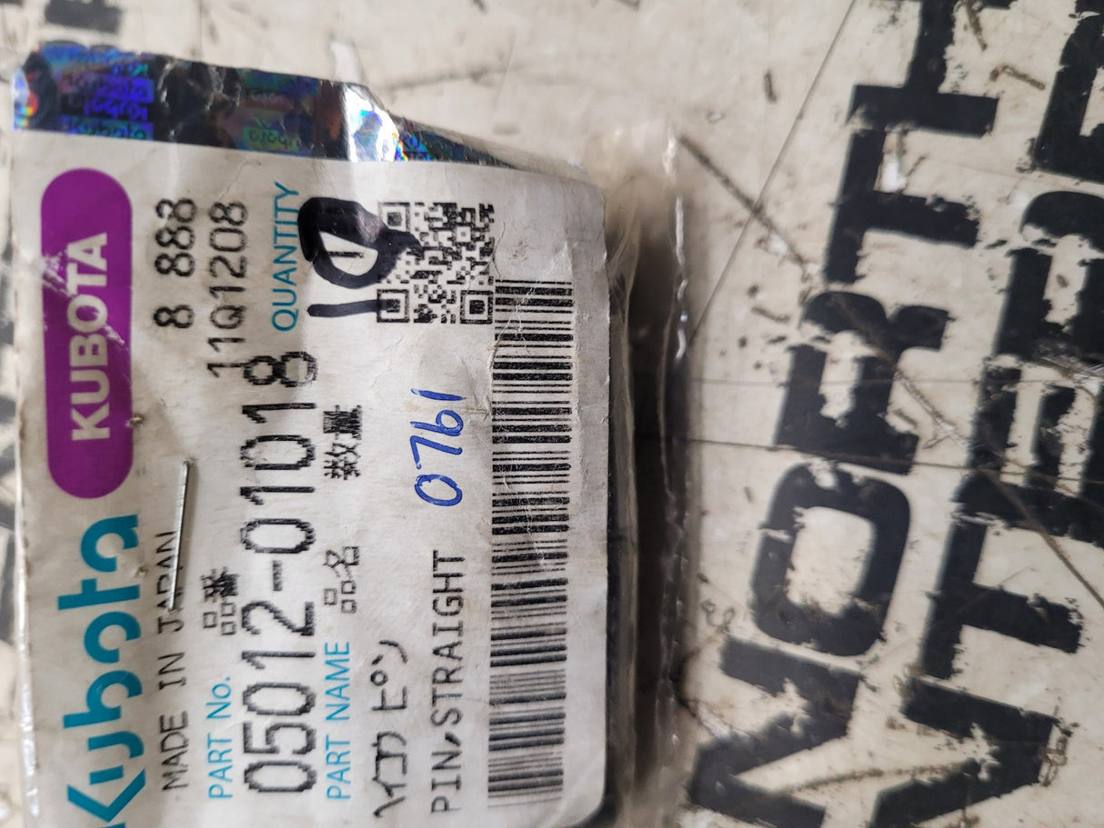 New pack of 10 dowel pins - 05012-01018 Genuine Kubota