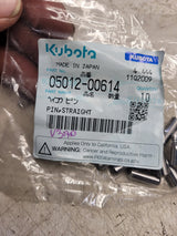 New pack of 10 dowel pins - 05012-00614 Genuine Kubota