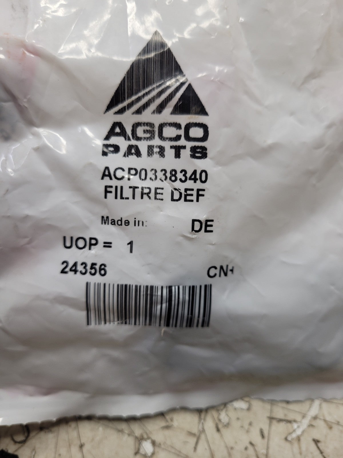 ACP0338340 AGCO DEF FILTER ELEMENT