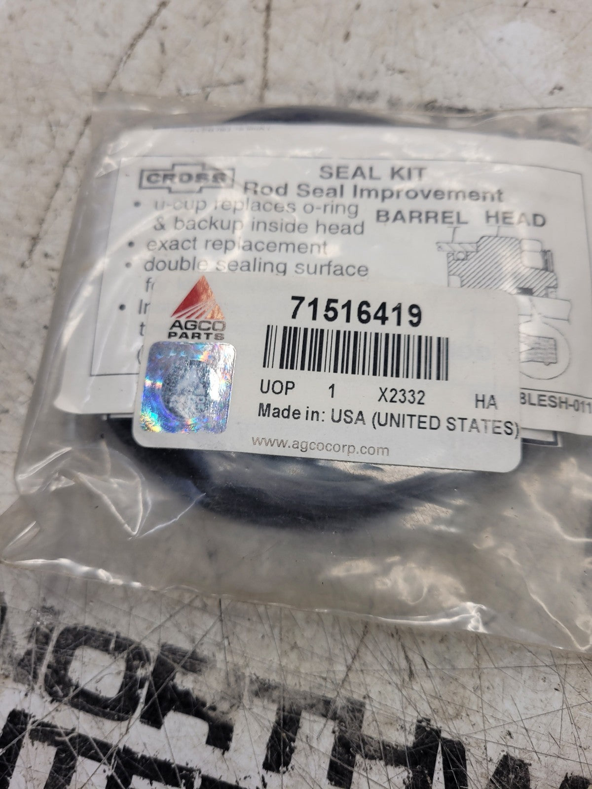 71516419 AGCO SEAL KIT