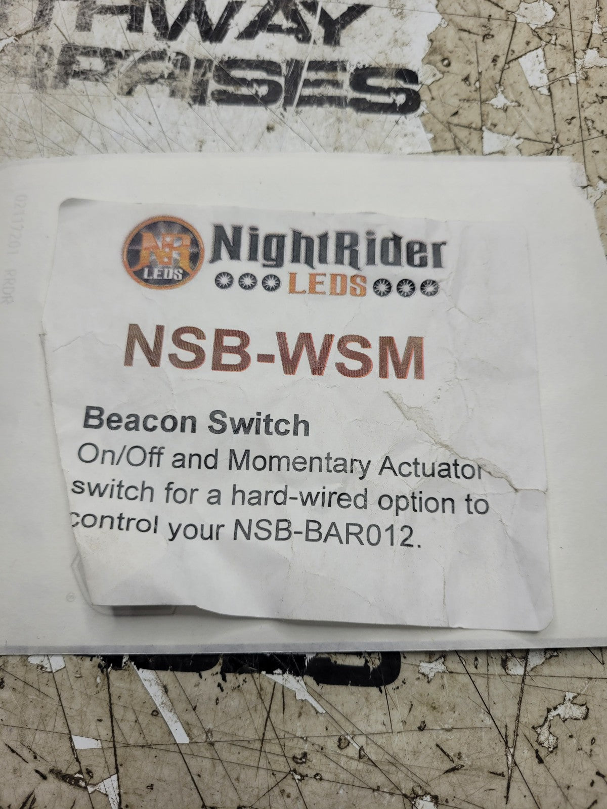 NSB-WSMP ; On/Off Momentary Actuator Switch