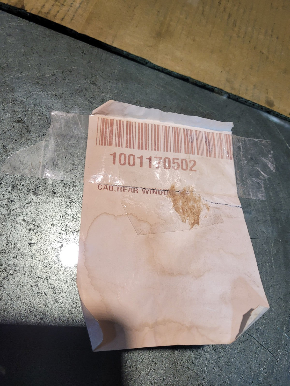 New Genuine JLG 1001170502 Cab Rear Window