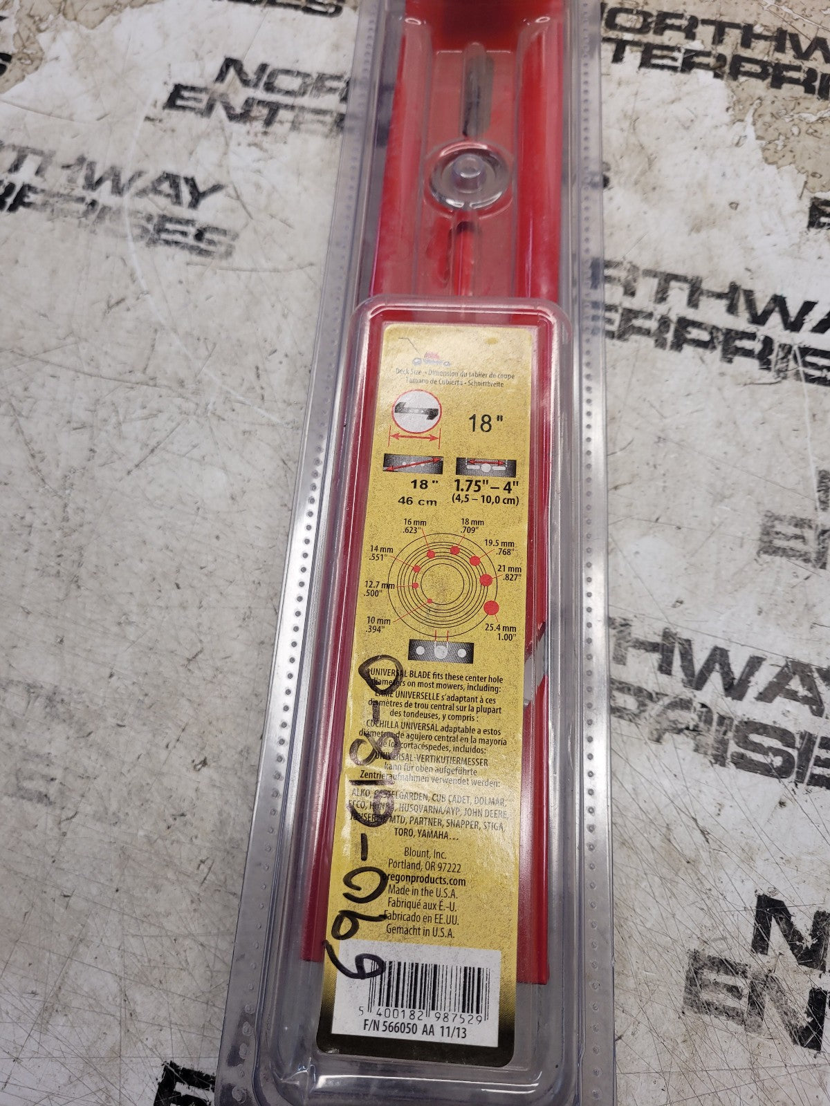690-618-0 OREGON Lawn Mower Dethatching Blade 18"