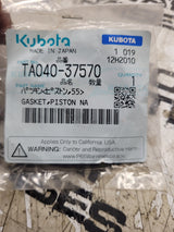 NEW KUBOTA TA040-37570 PISTON GASKET