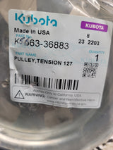 New K5663-36883 KUBOTA Flat Idler Pulley 6-1/4" Kubota