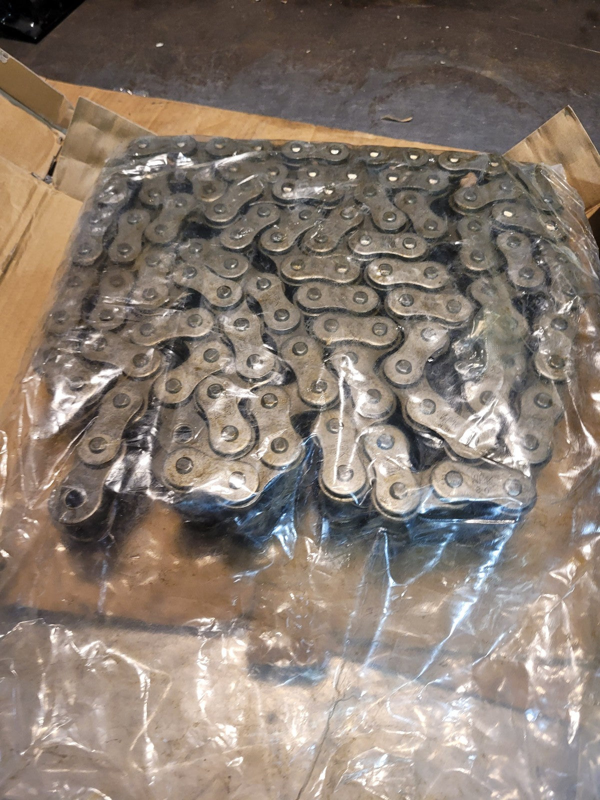 80-2 Roller Chain Double Strand 10 Feet Plus Connecting Master Link