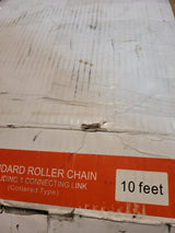 80-2 Roller Chain Double Strand 10 Feet Plus Connecting Master Link