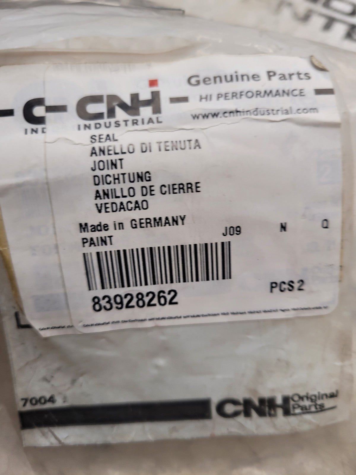 83928262 CASE CNH SEAL