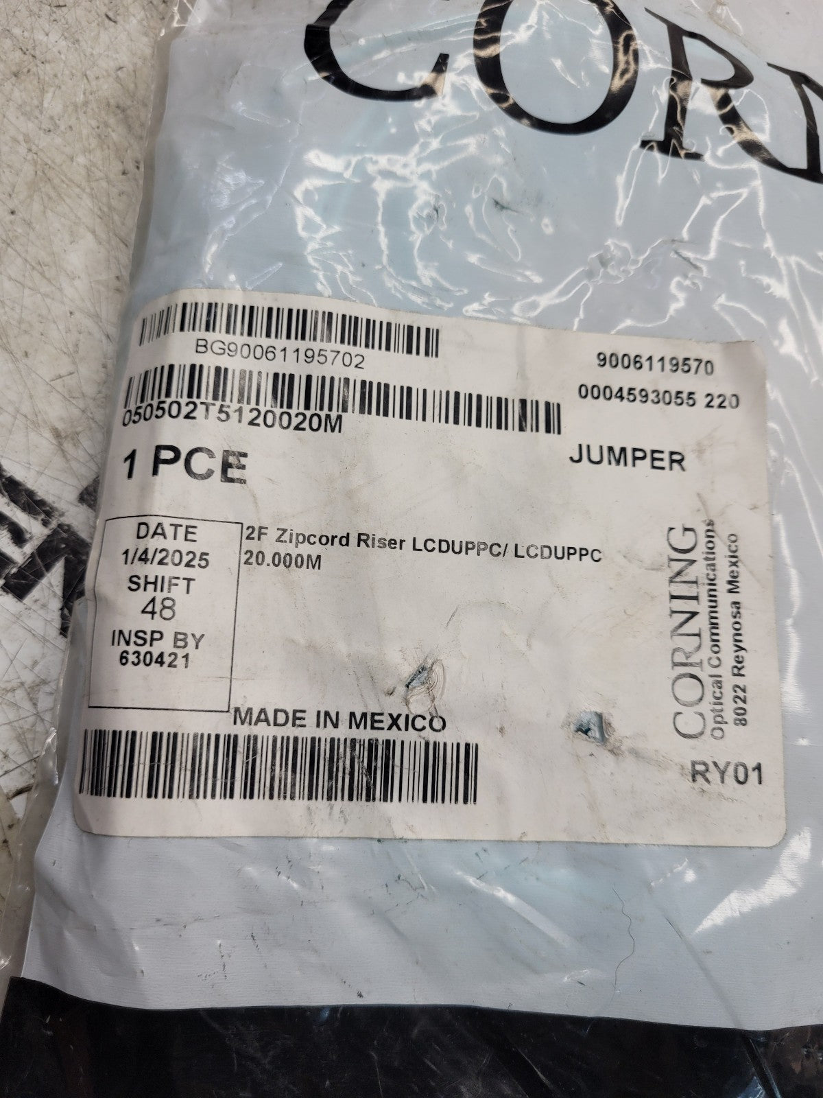 Corning 050502T5120020M | Standard LC Duplex MM