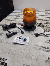 NEW SWS 201ZS-12V-A LED AMBER BEACON SUCTION CUP MOUNT