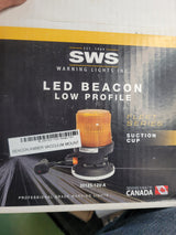 NEW SWS 201ZS-12V-A LED AMBER BEACON SUCTION CUP MOUNT