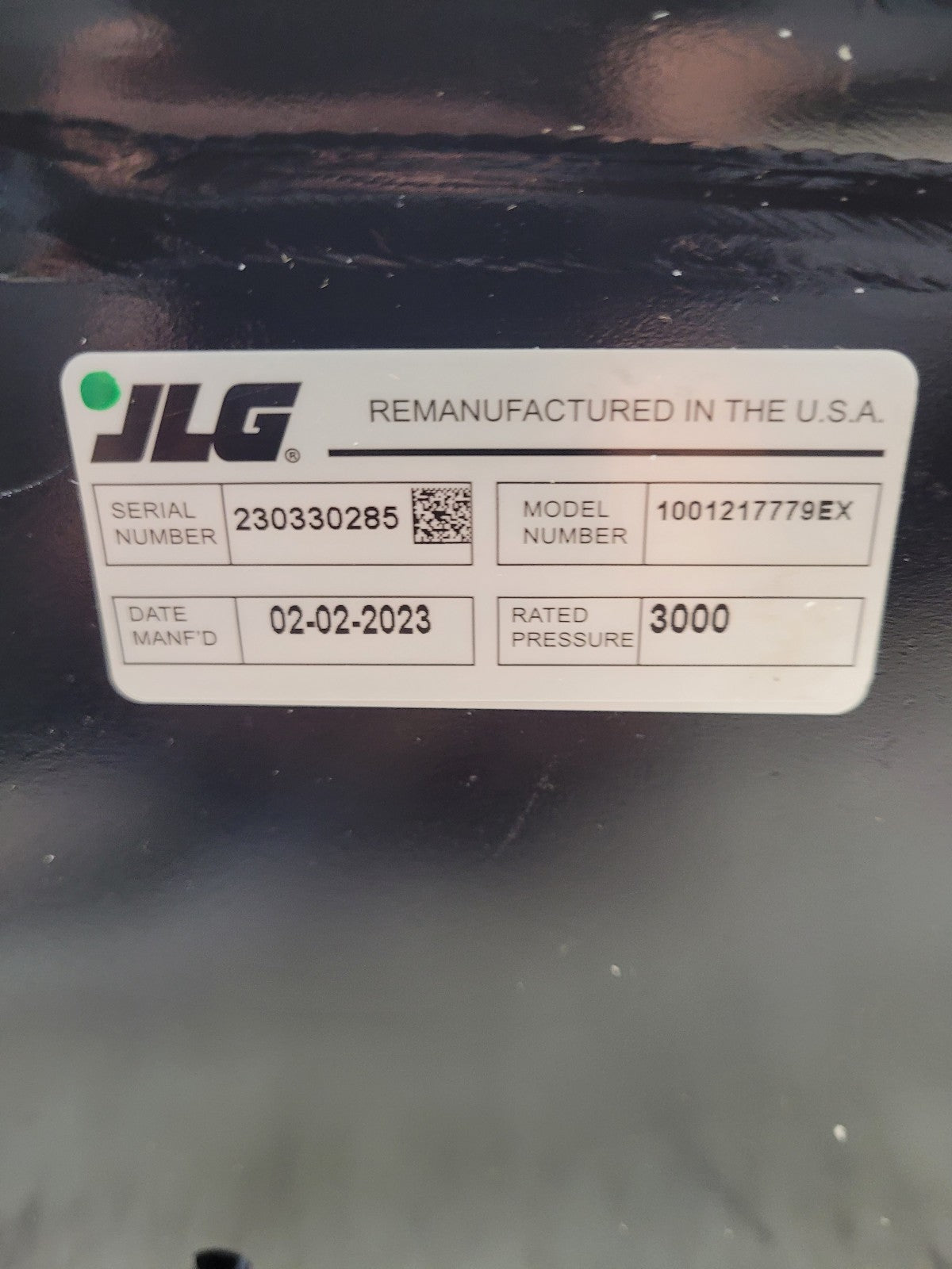 NEW 1001217779EX M.1001217779EX JLG ROTARY ACTUATOR