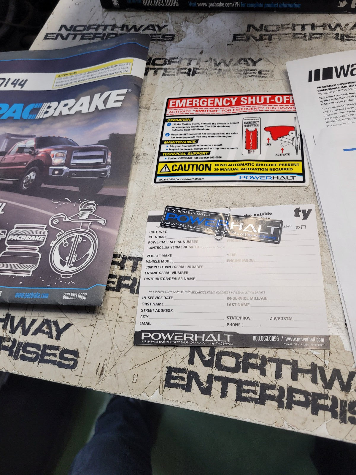 NEW ENGINE  Shutdown Kit C60228T-15 POWERHAULT 4"