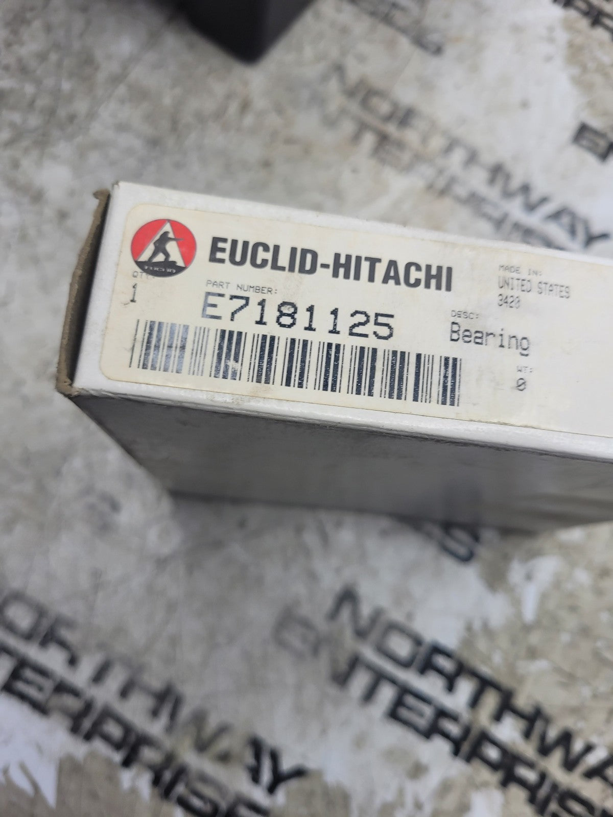NEW EUCLID HITACHI E7181125 BEARING CUP