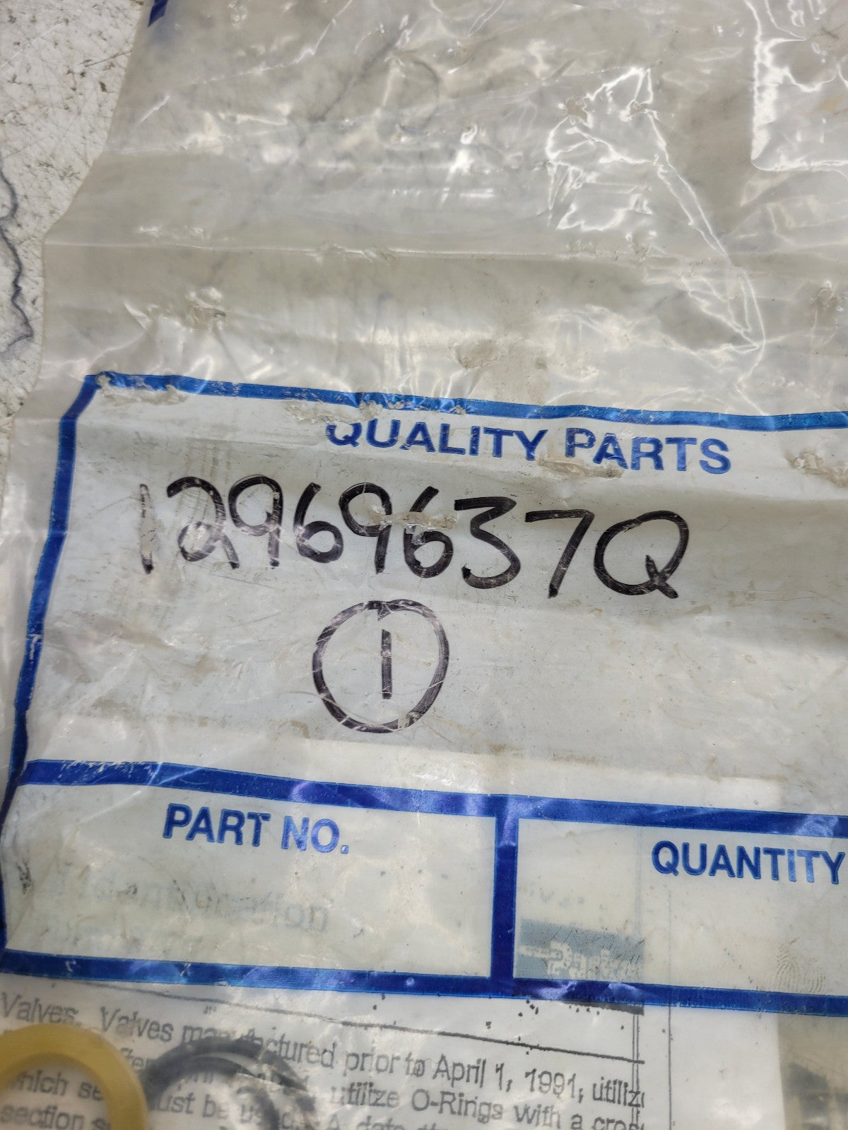 Parker VME 12969637 Volvo Hydraulic Seal Kit 12969637q