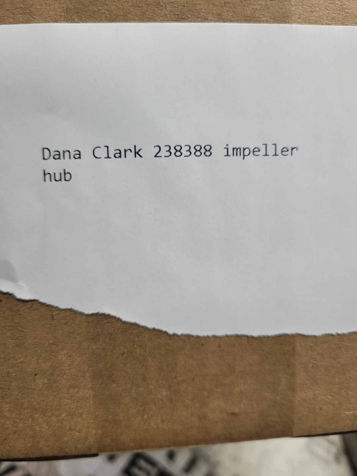 New Dana  238388 Impeller Hub Gear