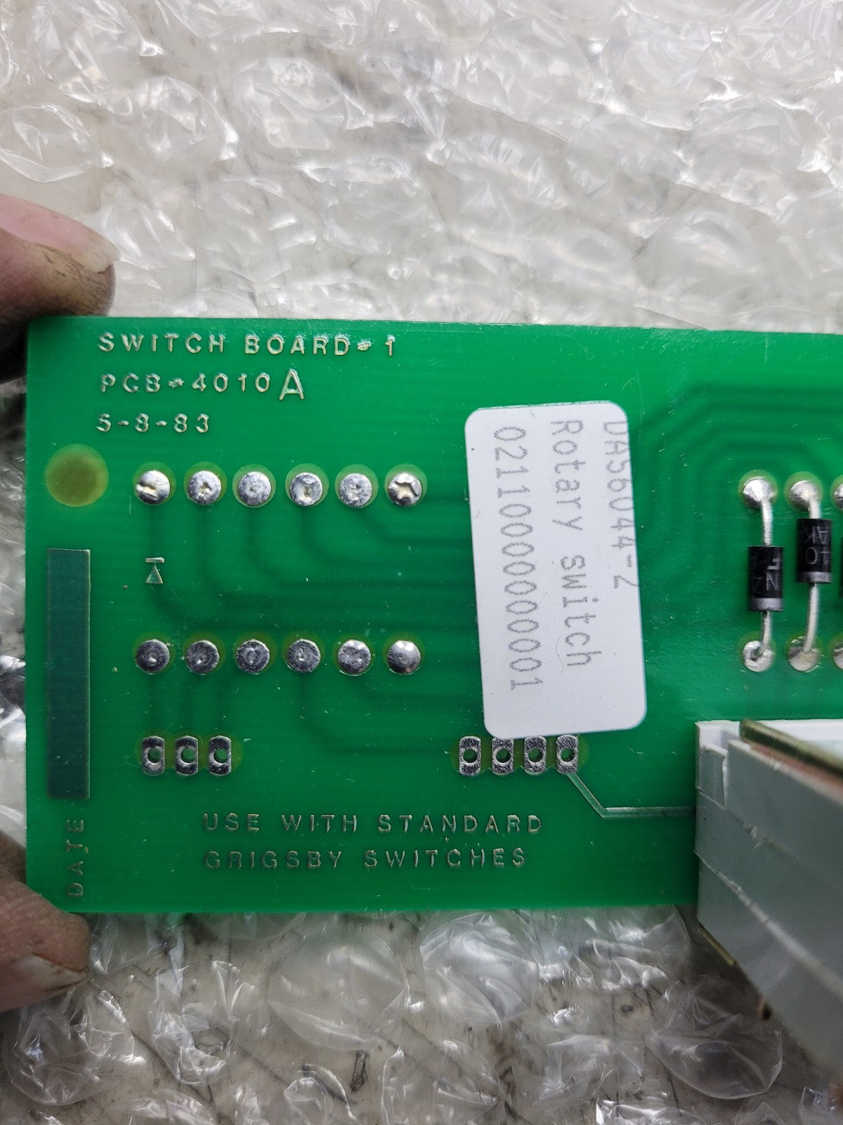 NEW 172246 PCB4041A SWITCH MESSAGE MONITOR ROTARY