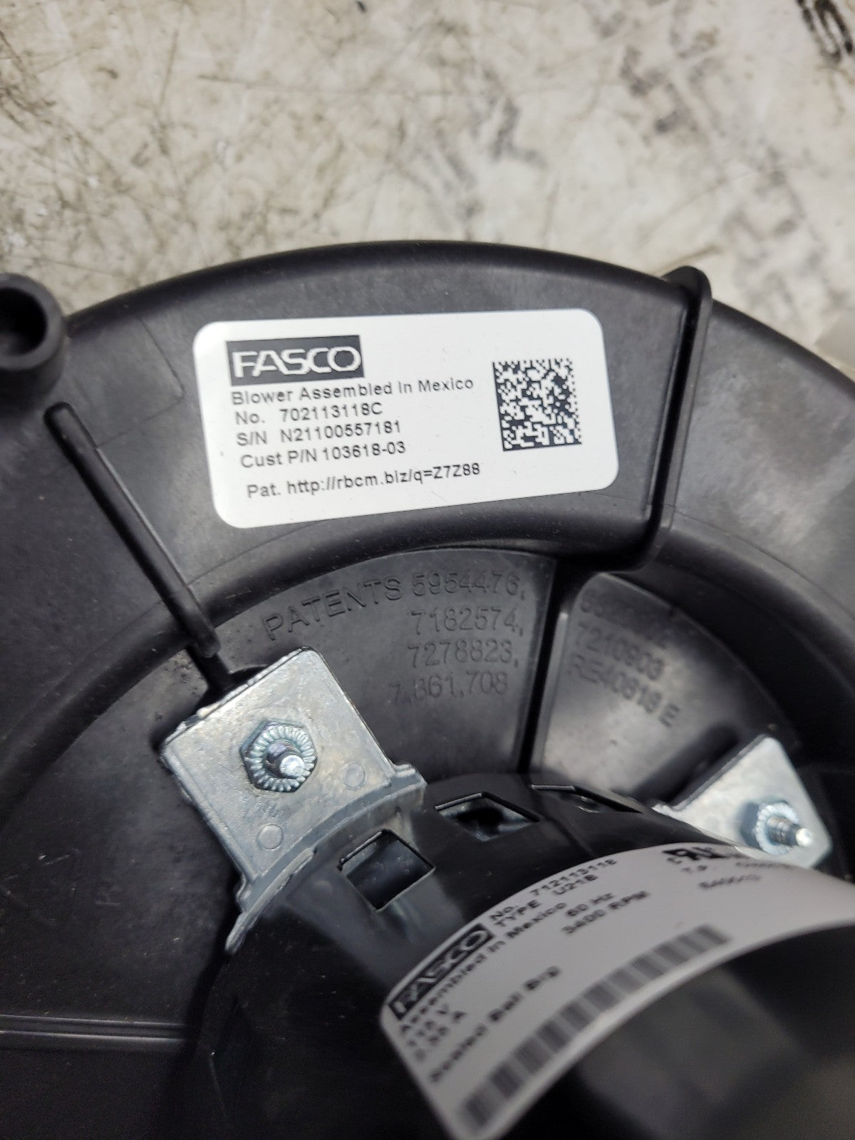 Lennox 93W13 Combustion Blower Assembly Inducer Motor Replaces 93W1301, 73W44, 7