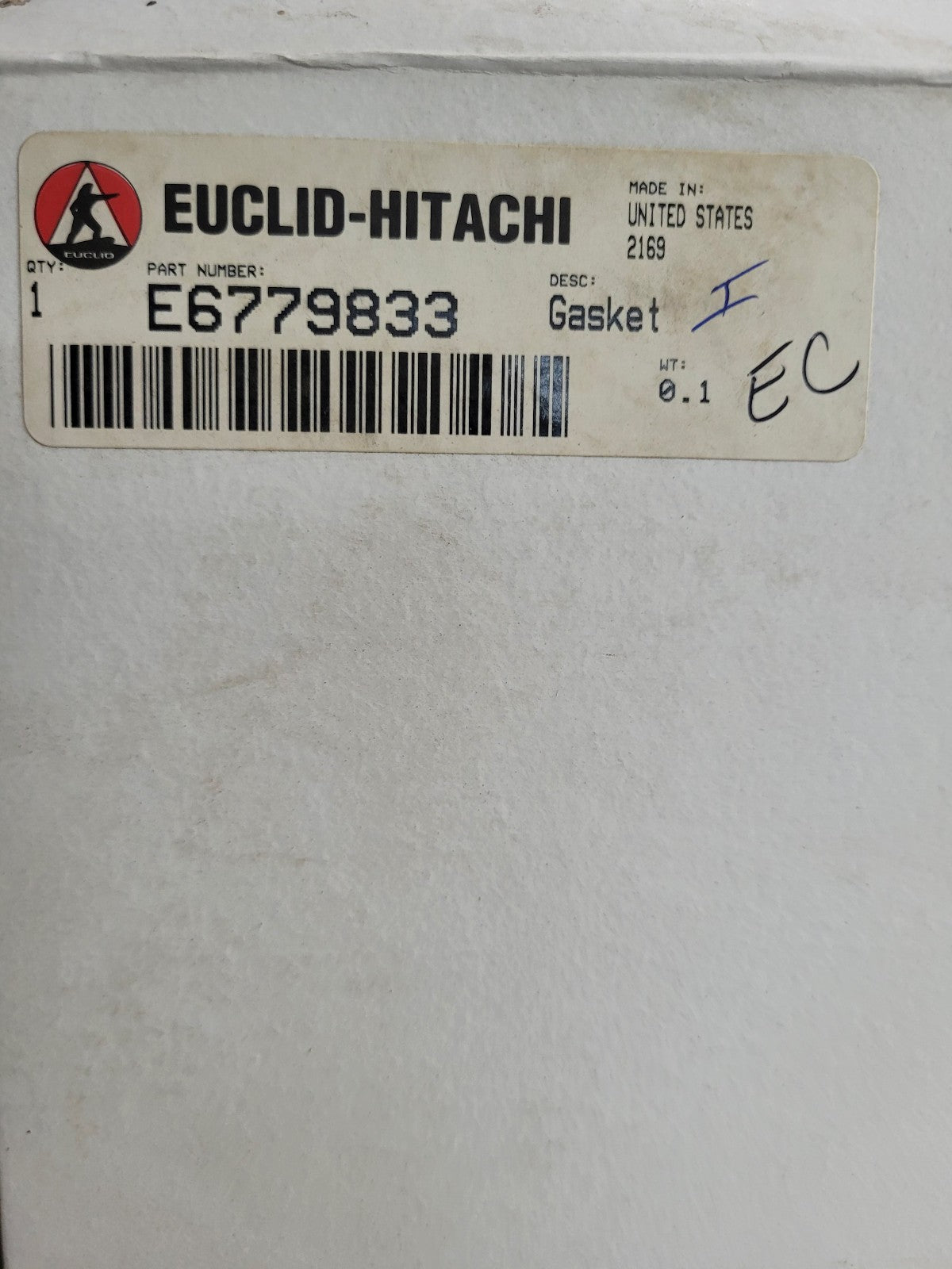 New Euclid E6779833 6779833  Main Control Valve Solenoid Cover Gasket