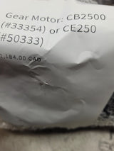 NEW CB2500 AC GEAR MOTOR 016-101-9006 CB33354