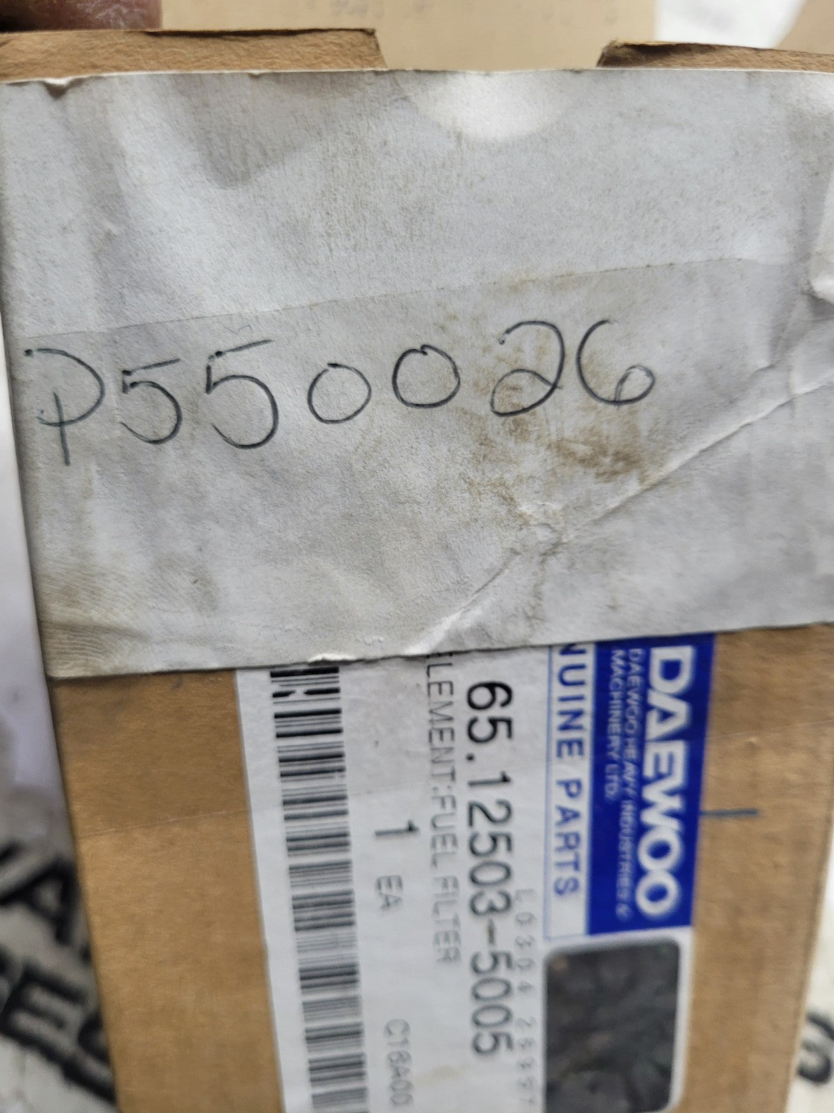 Doosan Daewoo 65.12503-5005A FUEL FILTER ELEMENT