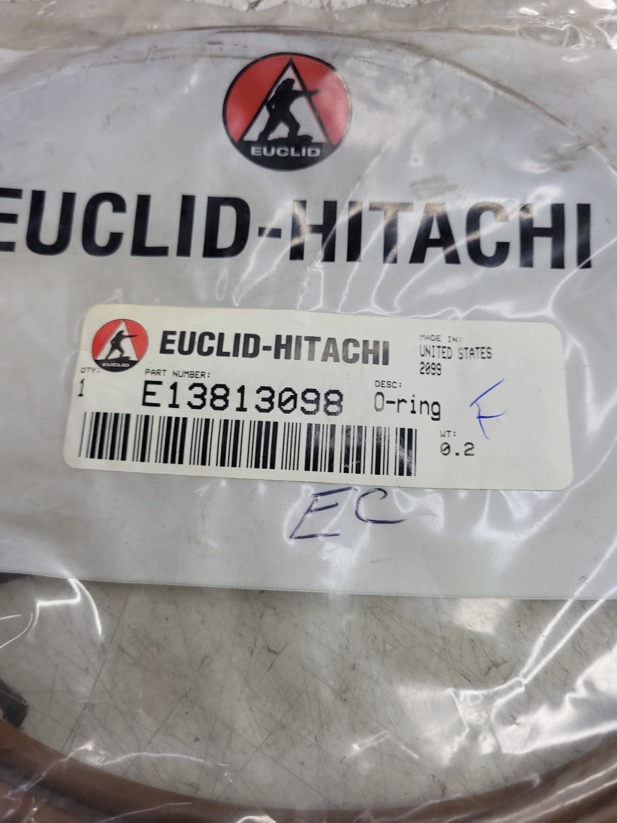 NEW EUCLID E13813098 ORING 13813098