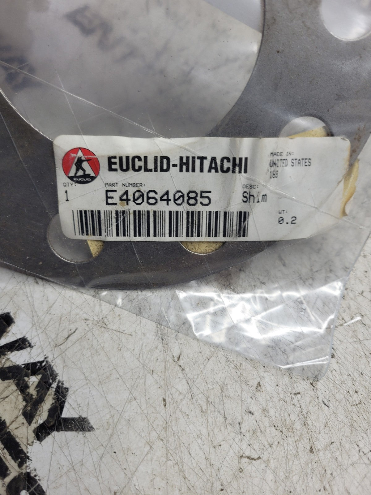 NEW E4064085 EUCLID HITACHI SHIM 4064085