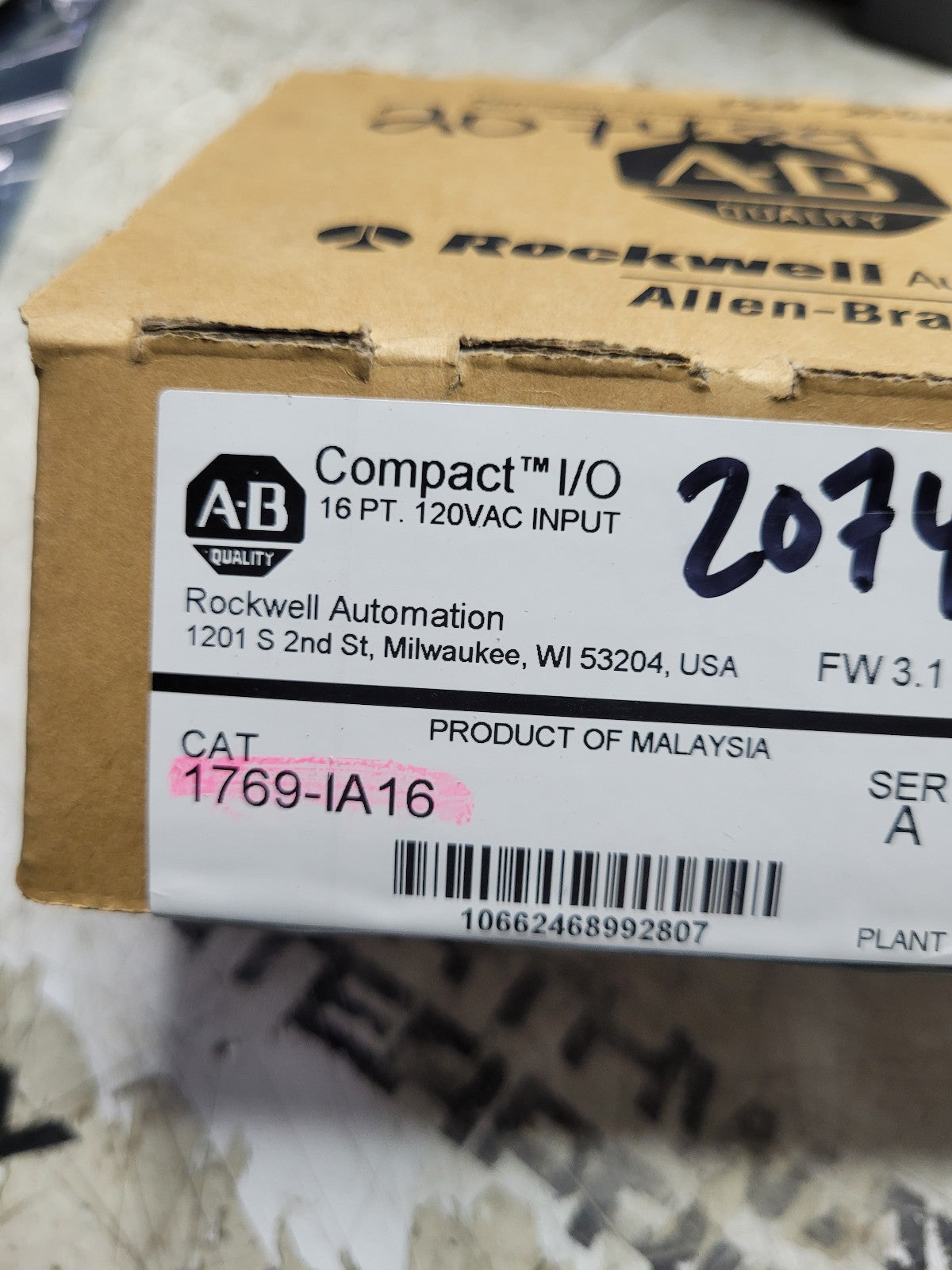 NEW 1769-IA16 Compact I/O Input Module 24VDC 16Point 120 VAC
