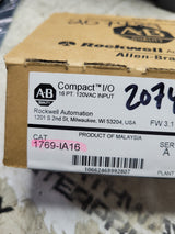 NEW 1769-IA16 Compact I/O Input Module 24VDC 16Point 120 VAC