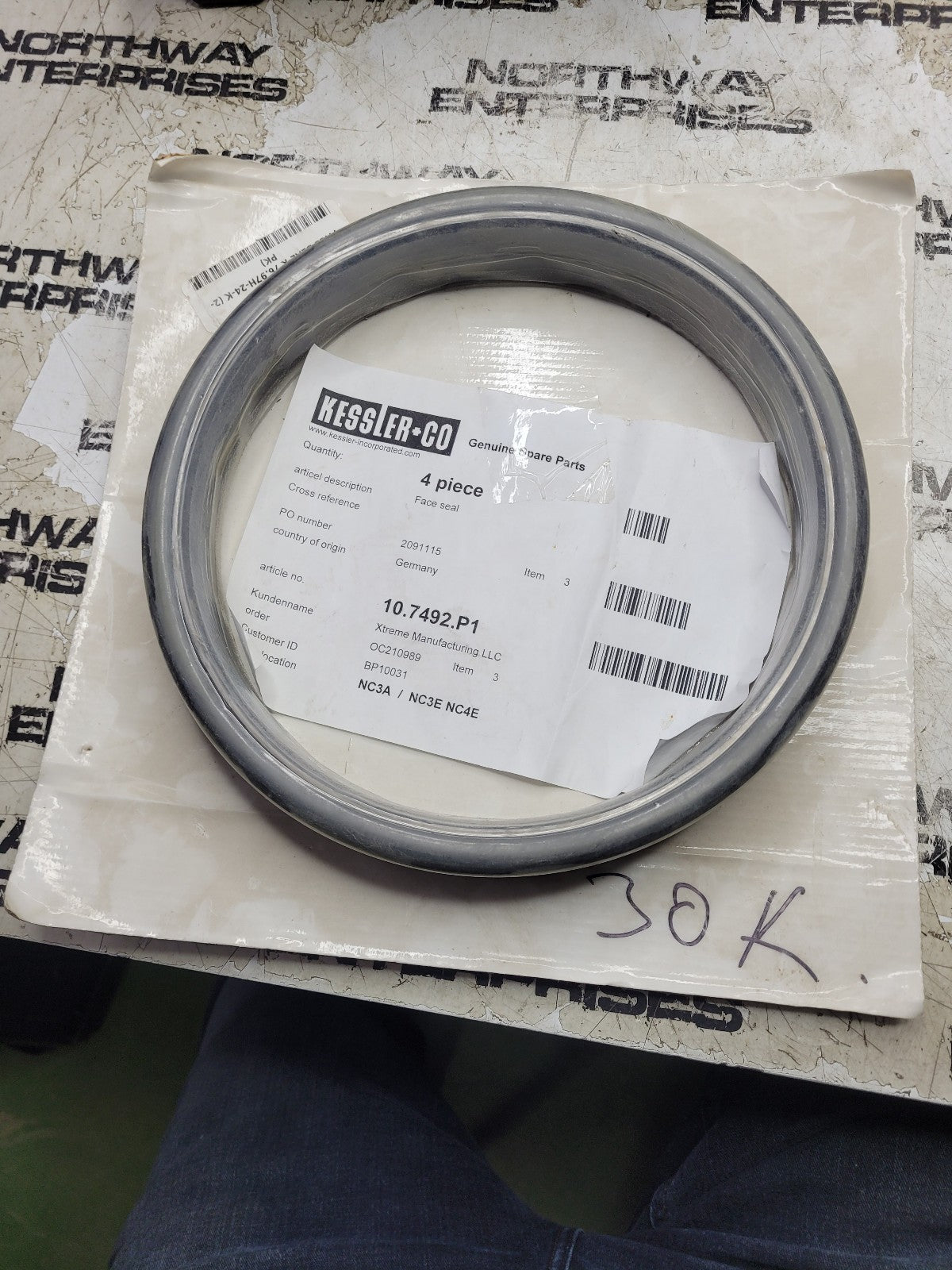 NEW 10.7492.P1 duo cone Floating Oil Seal face seal ring group Kessler Axles