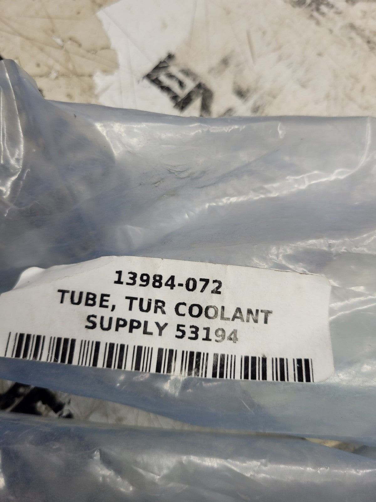 New 13984-072 Xtreme TUBE, TUR COOLANT SUPPLY