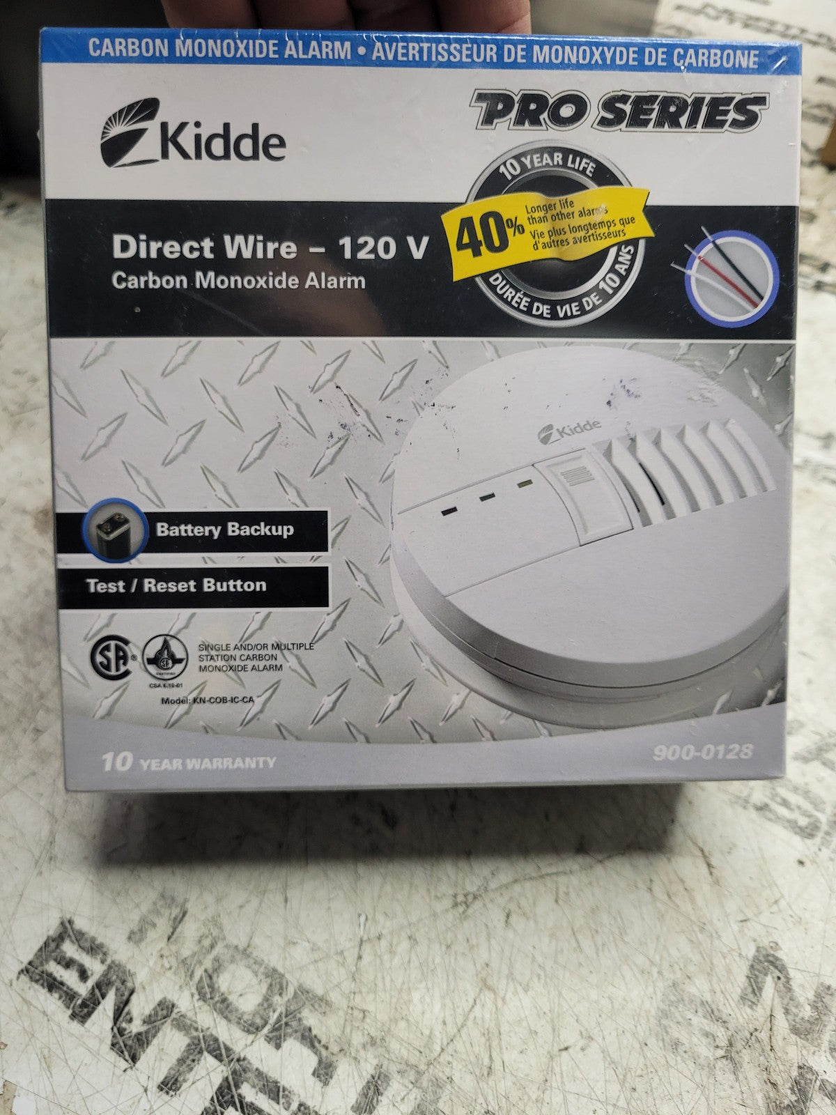 NEW 900-0128 PRO SERIES KIDDE 9000128 Interconnected CO Alarm with Battery Backu