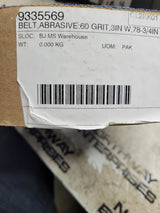 CASE OF 10 BELTS SIA ABRASIVES 2829 60 GRIT 2975.7752.0060 66292370625 3X78 3/4"