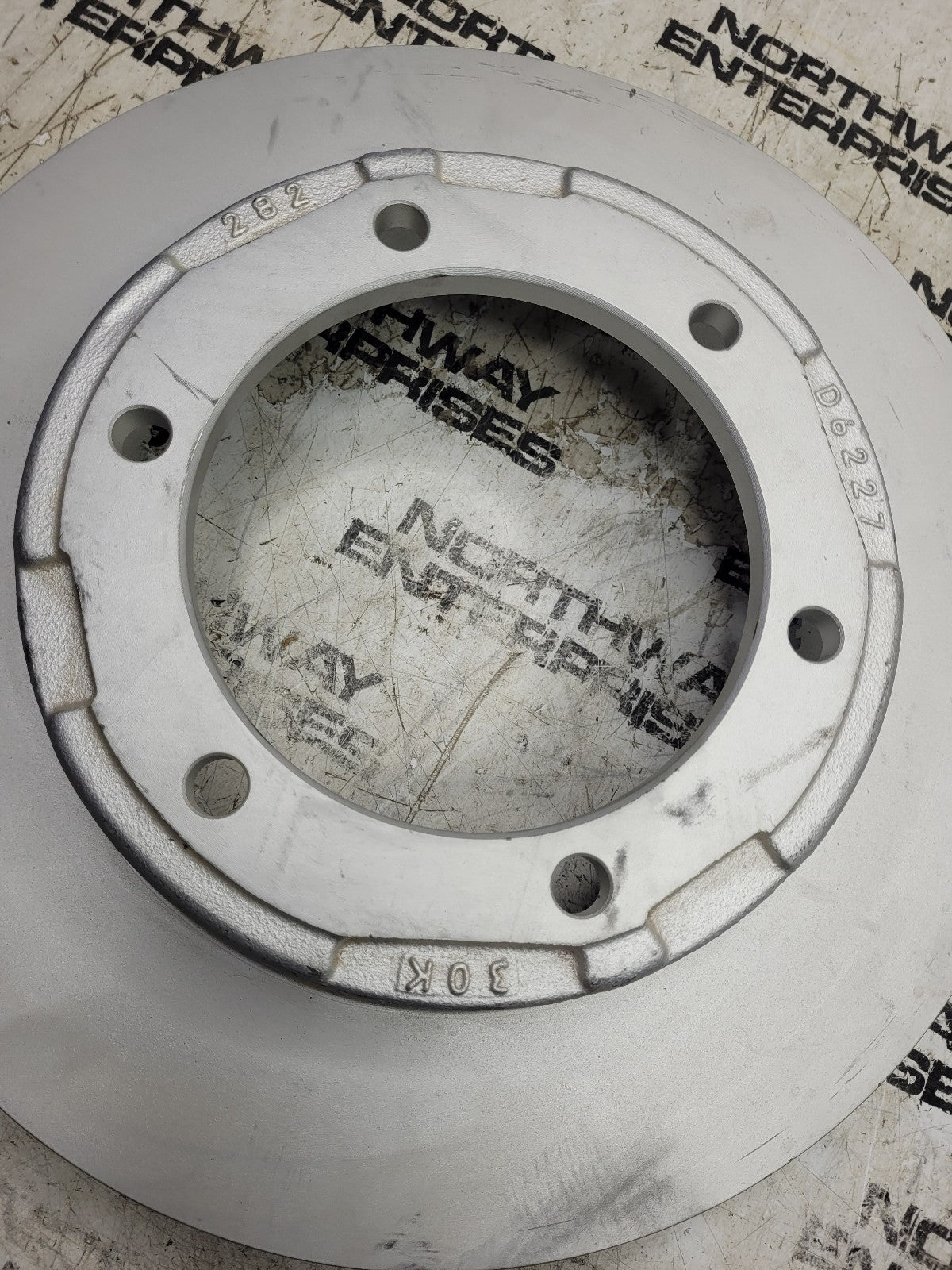 NEW D6227DM GUNITE BRAKE ROTOR HAT SHAPE ABS