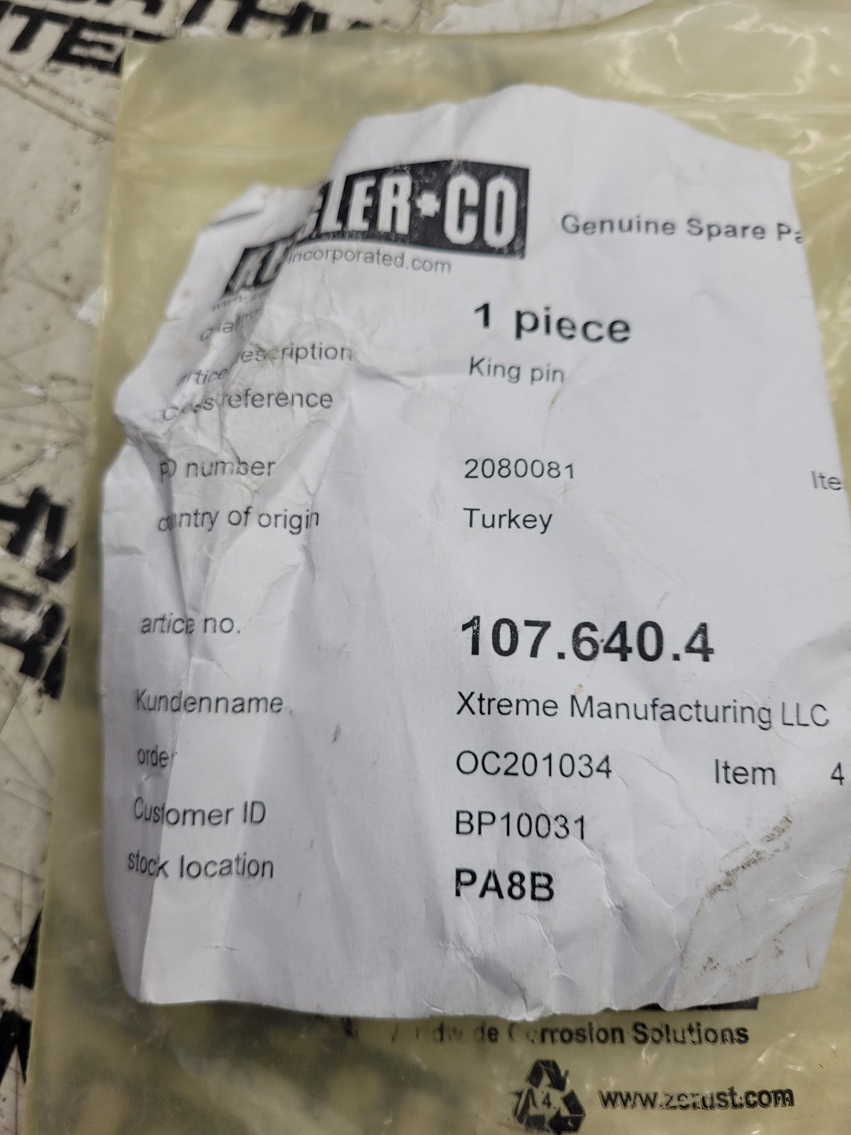 NEW XTREME 107.640.4 KING PIN