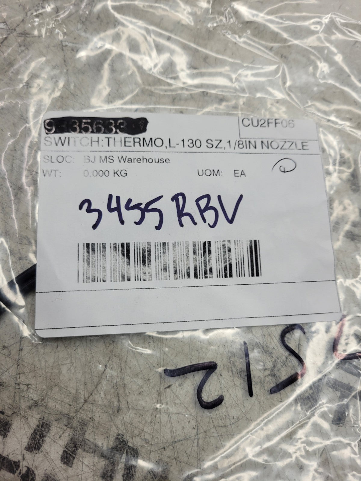 NEW 3455RBV THERMO L-130 SZ, 1/8 NOZZLE