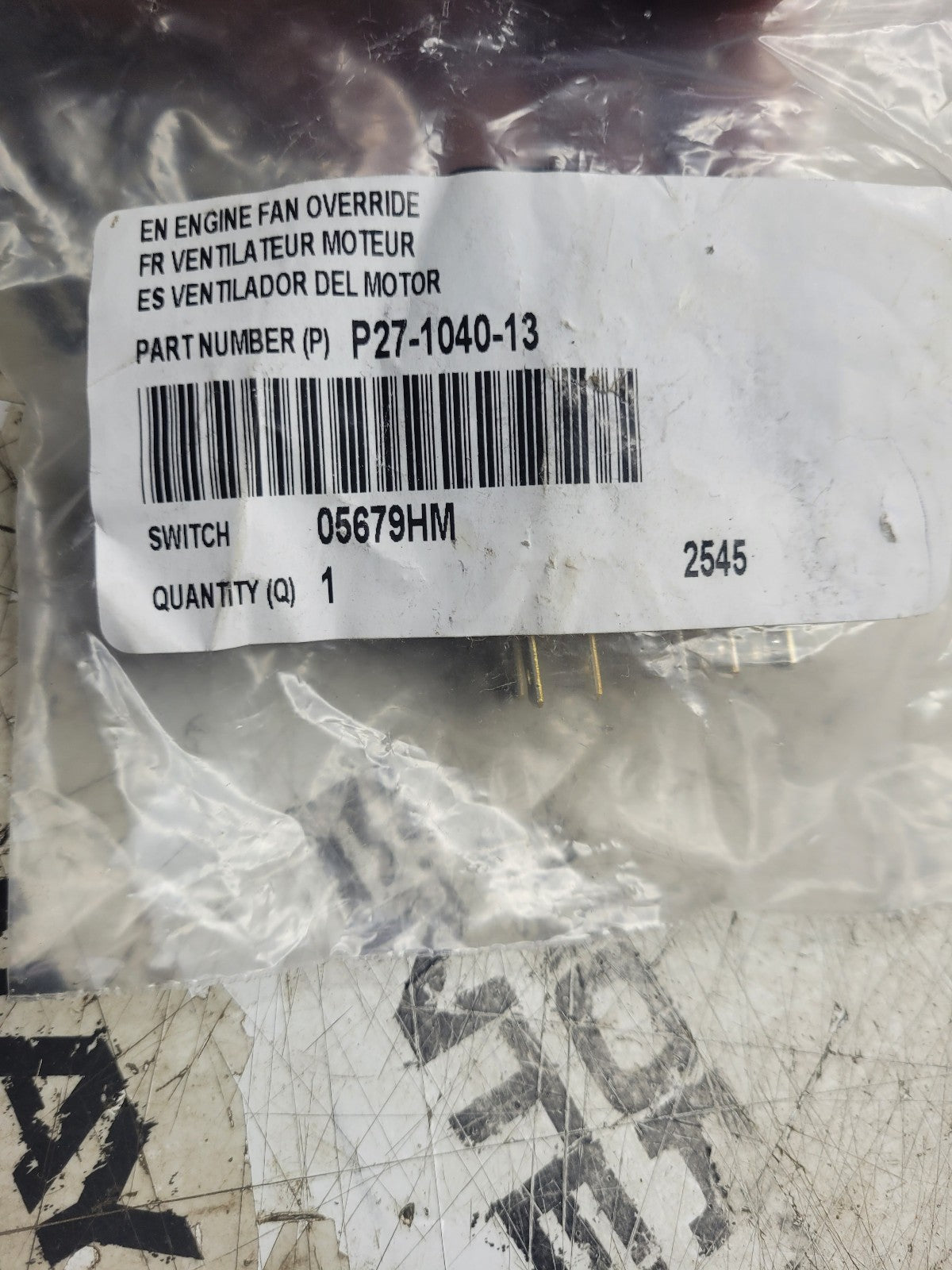 NEW P27-1040-13 FAN OVERIDE SWITCH