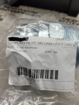LOT OF 2PC - 3 INCH CAMLOCK FITTING TYPE M GALVANIZED STEEL