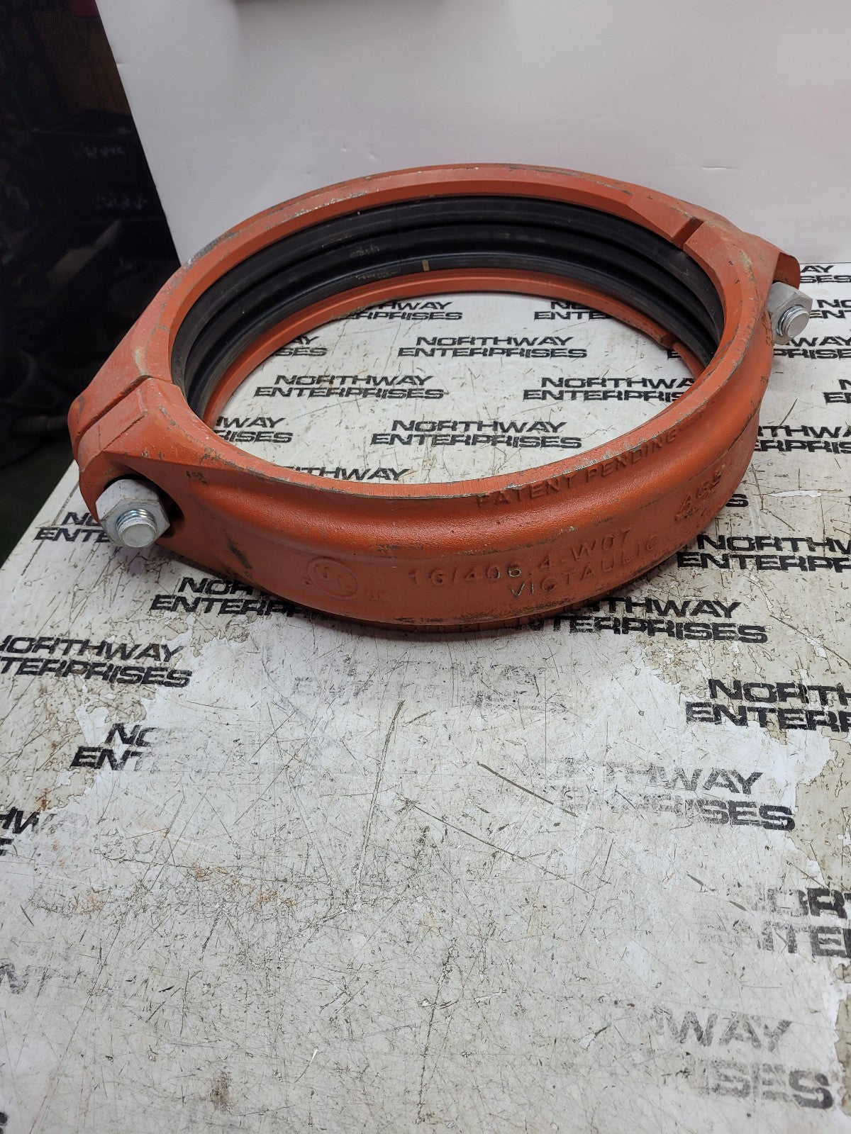 NEW 16/406 4-W07 Rigid Steel Coupling *With Rubber