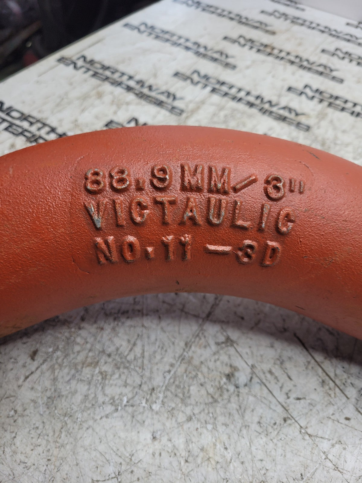 VICTAULIC 88.9 MM/3" NO 11-3D LONG RADIUS STEEL ELBOW