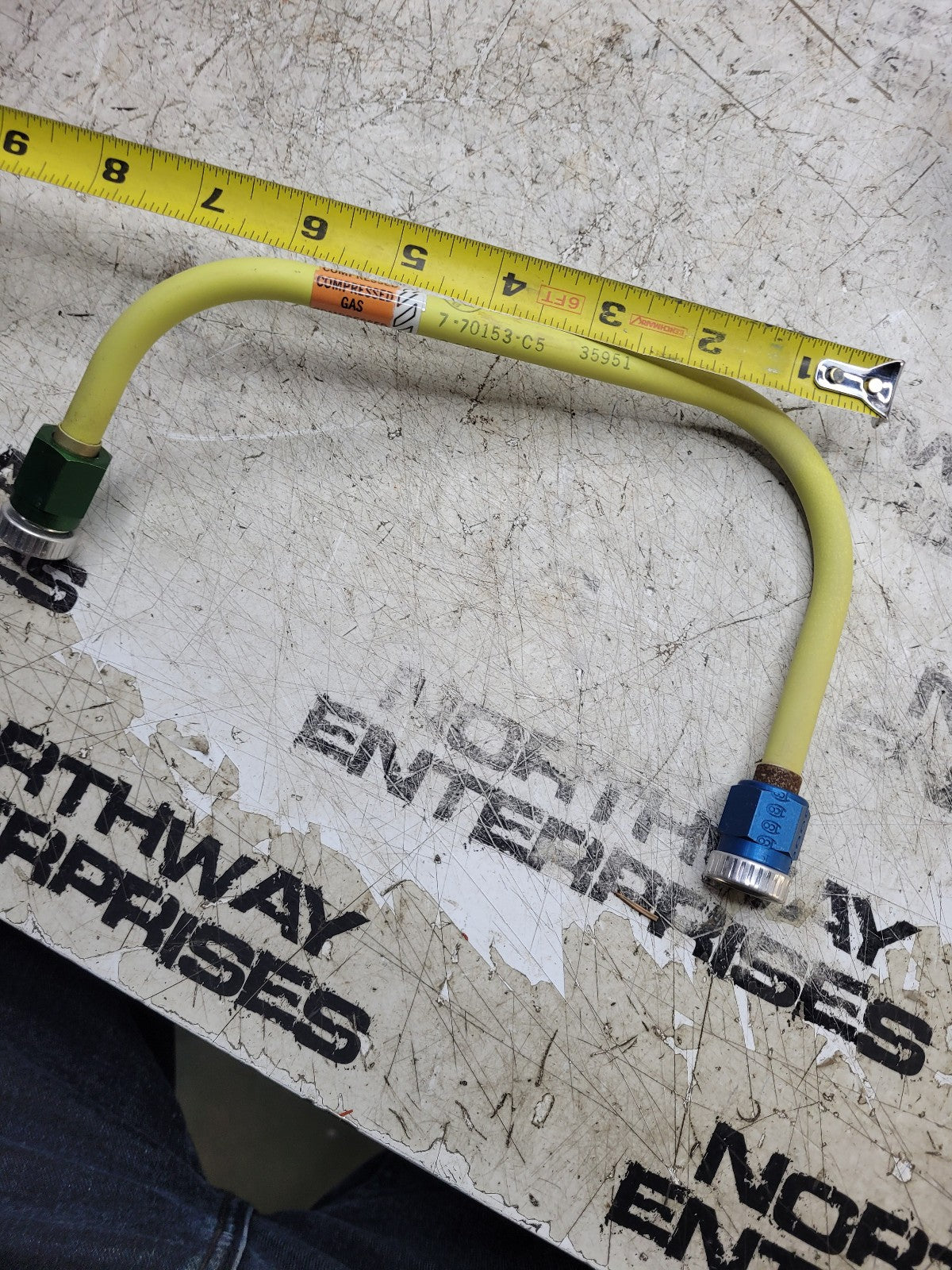 NEW OLD STOCK 4710-21-253-0578 TUBE ASSY 7-70153-C5 RT 2643M1 METHOD 3