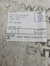 NEW OLD STOCK 4710-21-253-0579 7-70153-C2 TUBE ASSY R/T2642M1 UNCERTIFIED AS IS