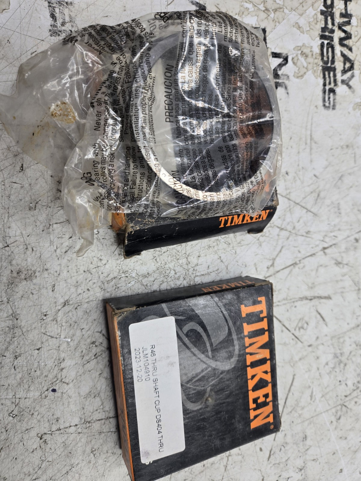 SET OF 2PC JLM104910 TIMKEN BEARING RACE